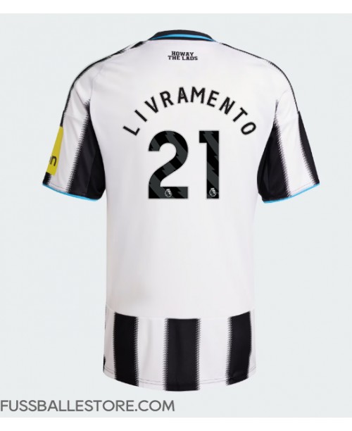 Günstige Newcastle United Tino Livramento #21 Heimtrikot 2025-26 Kurzarm Günstige Newcastle United Tino Livramento #21 Heimtrikot 2025-26 Kurzarm